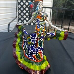 Colorful Talavera Catrina Figurine bought in Merida Mexico